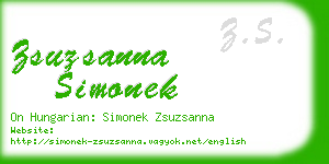 zsuzsanna simonek business card